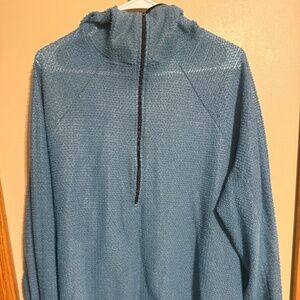 Senchi A90 hoodie 1/2 zip Mens XL - blue